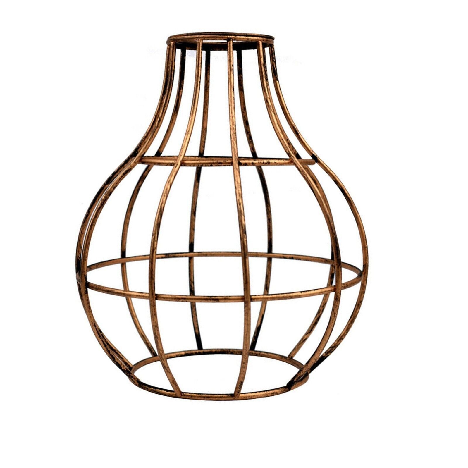 Lámpara colgante de metal techo industrial geométrico alambre jaula pantalla decoración - Imagen 21 de 24