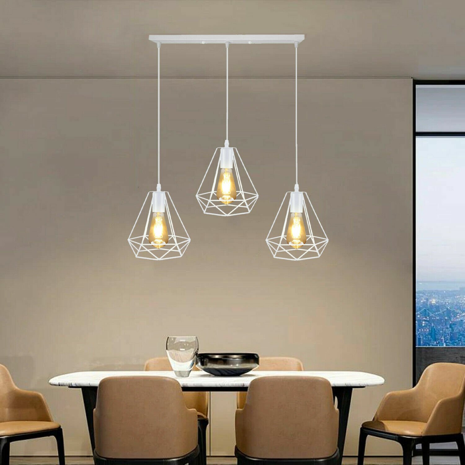Lámpara colgante vintage de metal con pantalla industrial retro luces de techo suspendidas - Imagen 48 de 48