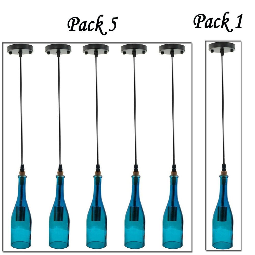 Moderne Deckenlampe Weinflasche Kronleuchter Pendelleuchte Hängelampenschirm - Bild 19 von 34