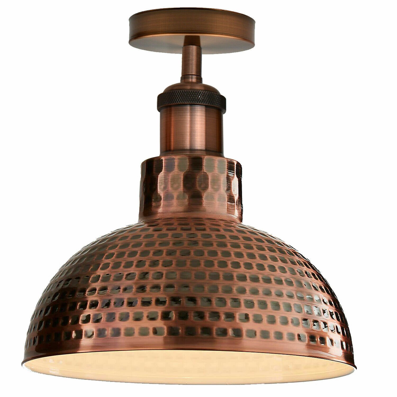 Colgante de techo de metal industrial vintage pantalla colgante moderno retro color claro - Imagen 17 de 23
