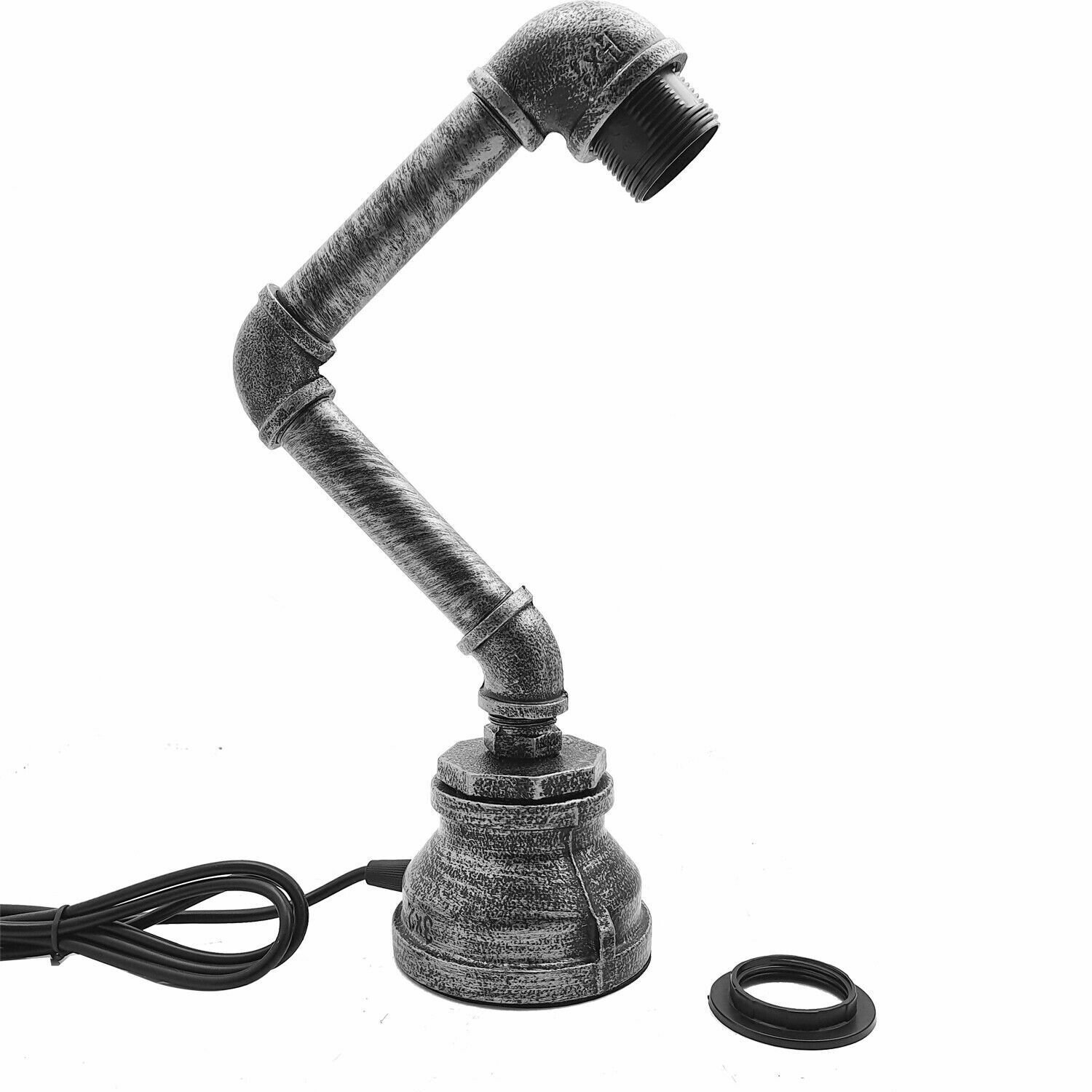 Industrial Robot Table Desk Lamp Pipe Steampunk Vintage Office Bedroom Light - Picture 20 of 30