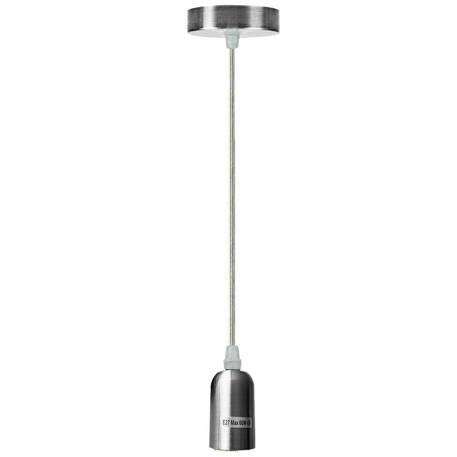 Kit de iluminación de montaje de soporte de lámpara de pared colgante flexible de tela rosa de techo - Imagen 44 de 54