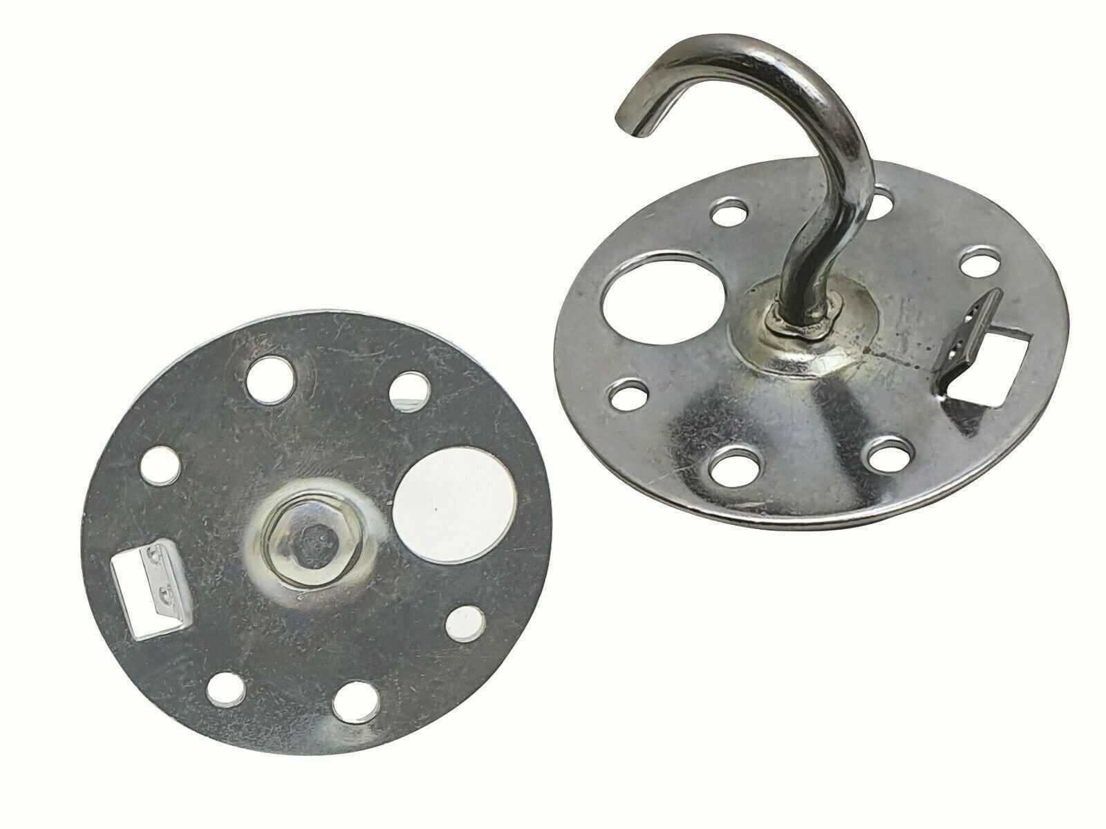 5 x Placa de gancho de acero de techo Lámpara de luz industrial pesada Soporte de trabajo - Imagen 10 de 13