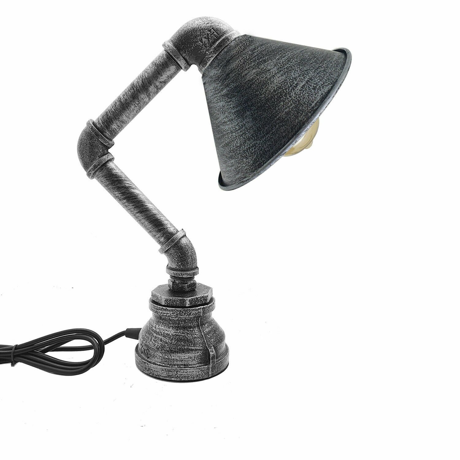 Industrial Robot Table Desk Lamp Pipe Steampunk Vintage Office Bedroom Light - Picture 23 of 30