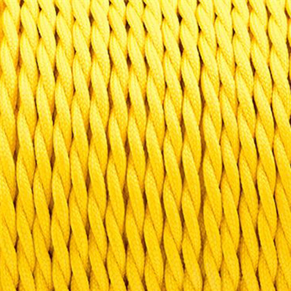 Vintage Color Fabric Cable Wire 2 Core Twisted Electric Light Lamp 5 Pack Cable - Picture 17 of 107