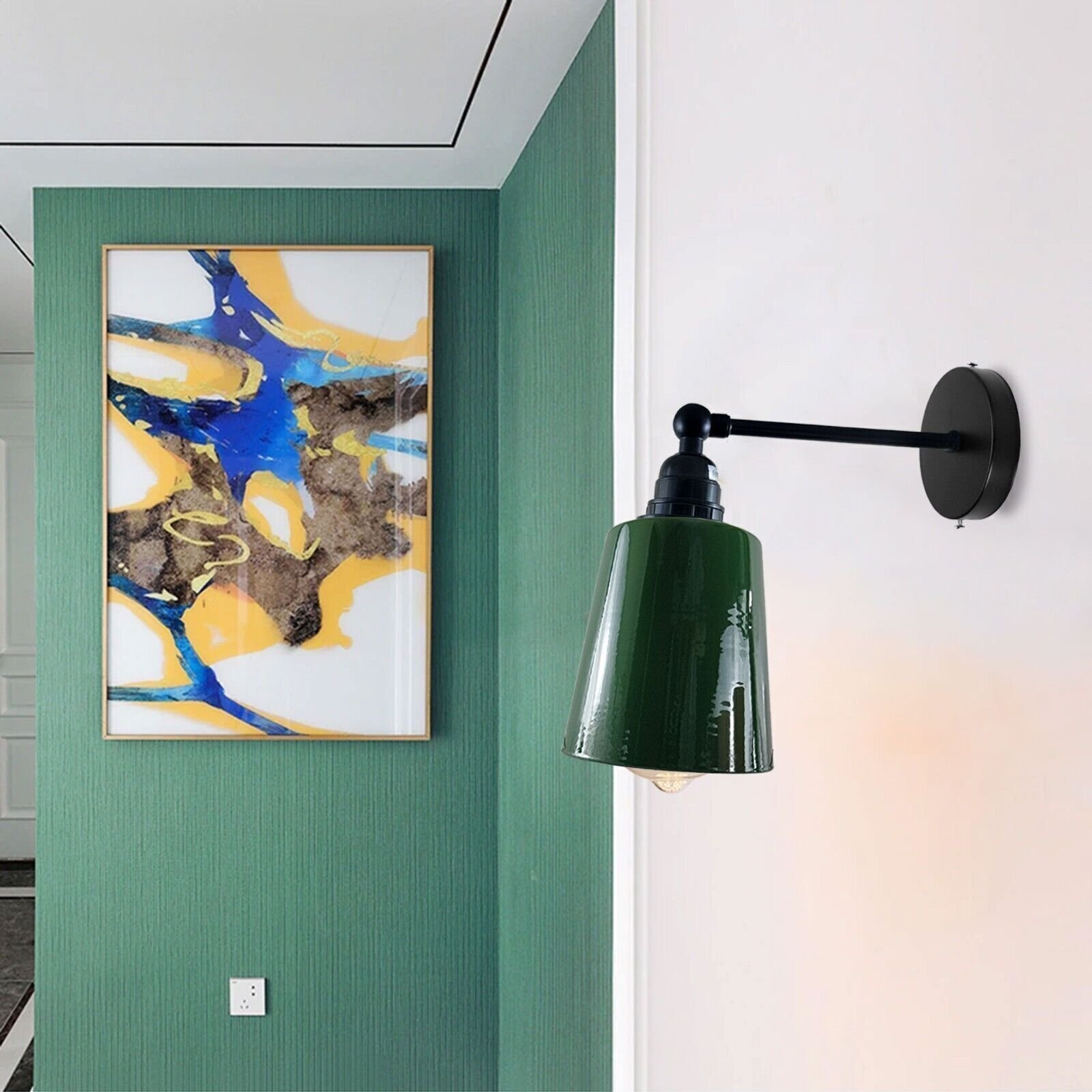 Modern Wall Lights Industrial Metal Wall Sconce Lamp E27 Fitting Fixture UK - Picture 25 of 34