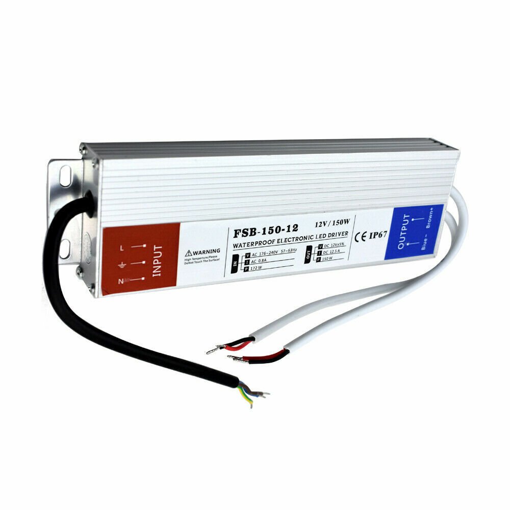 Transformador de fuente de alimentación impermeable controlador delgado DC12V IP67 240 V CA a CC para LED - Imagen 13 de 17