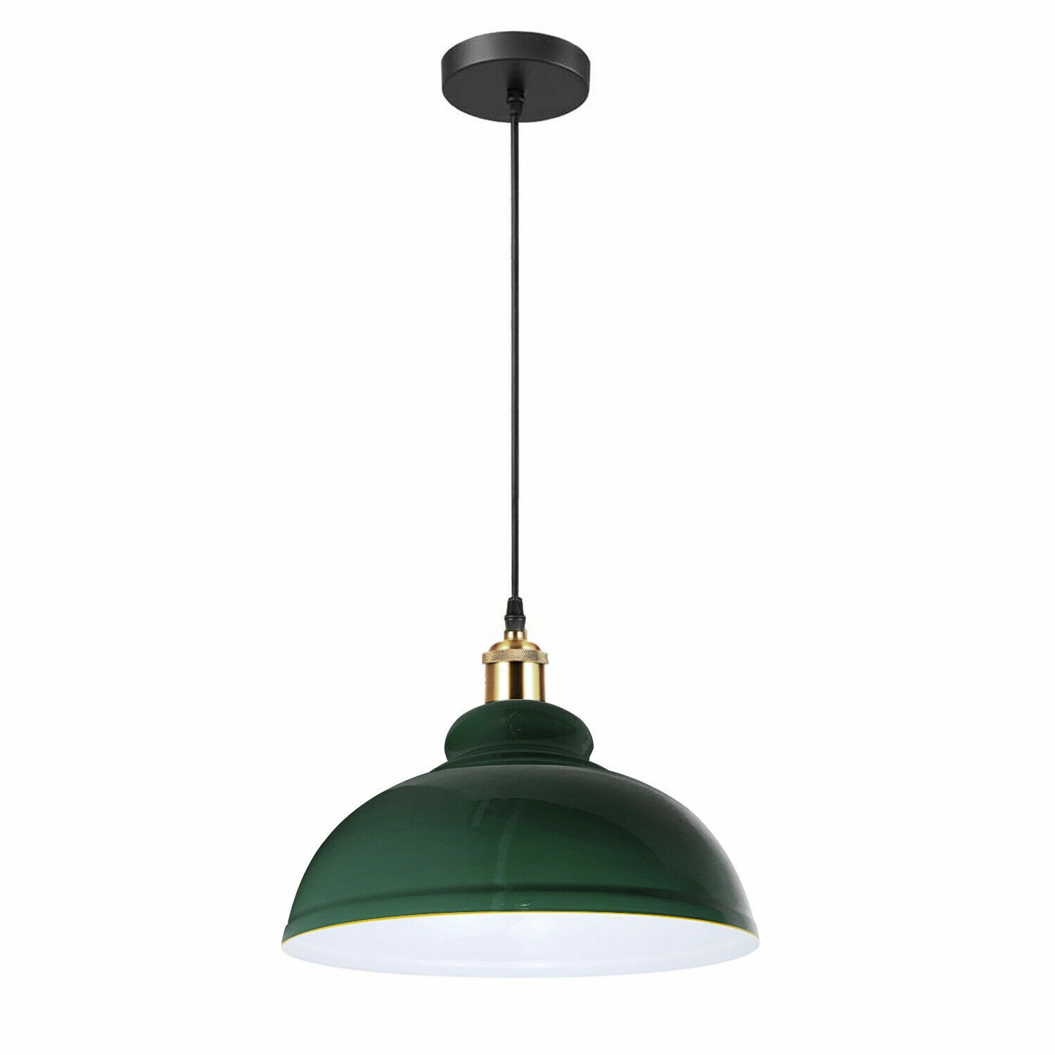 Lámpara Lámpara Metal Moderno Colgante Vintage Cúpula Tonos Techo Varios Colores - Imagen 23 de 25