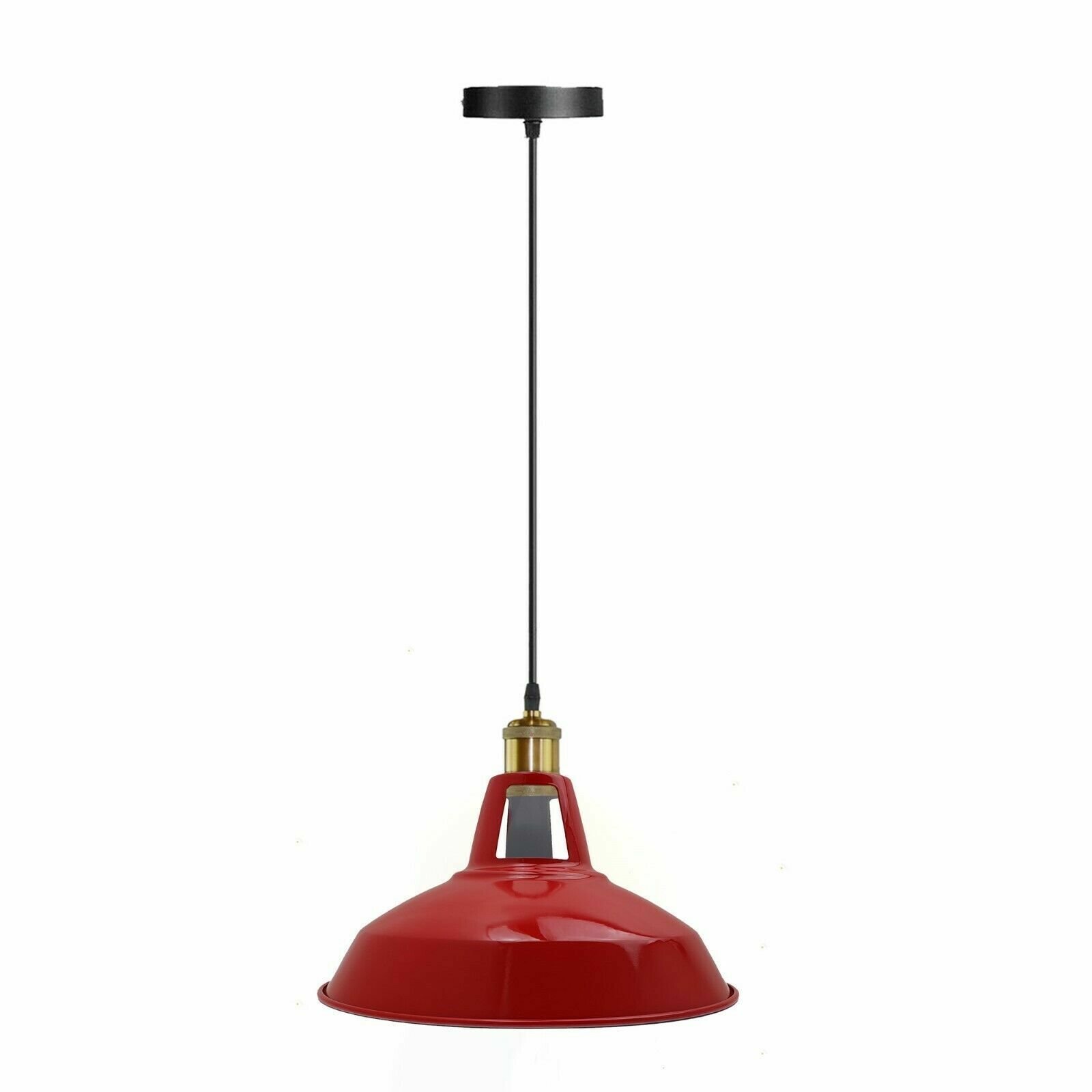 Moderna Pantalla de Techo de Metal Colgante Tonos de Luz Estilo Retro Iluminación de Color - Imagen 19 de 26