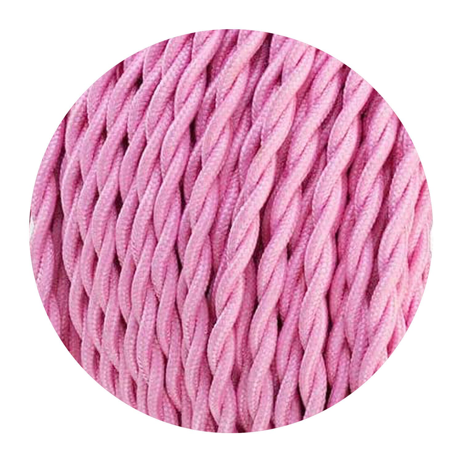 Vintage Color Fabric Cable Wire 2 Core Twisted Electric Light Lamp 5 Pack Cable - Picture 35 of 107