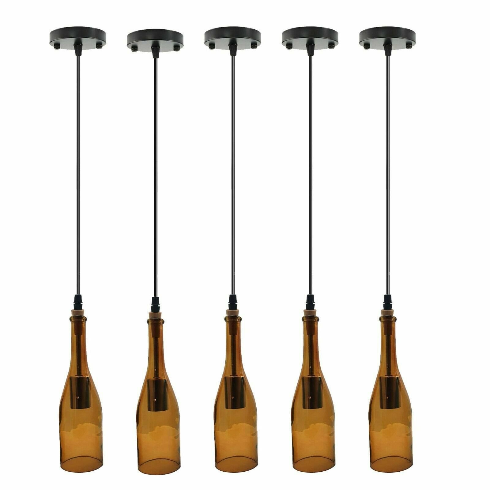 Moderne Deckenlampe Weinflasche Kronleuchter Pendelleuchte Hängelampenschirm - Bild 31 von 34