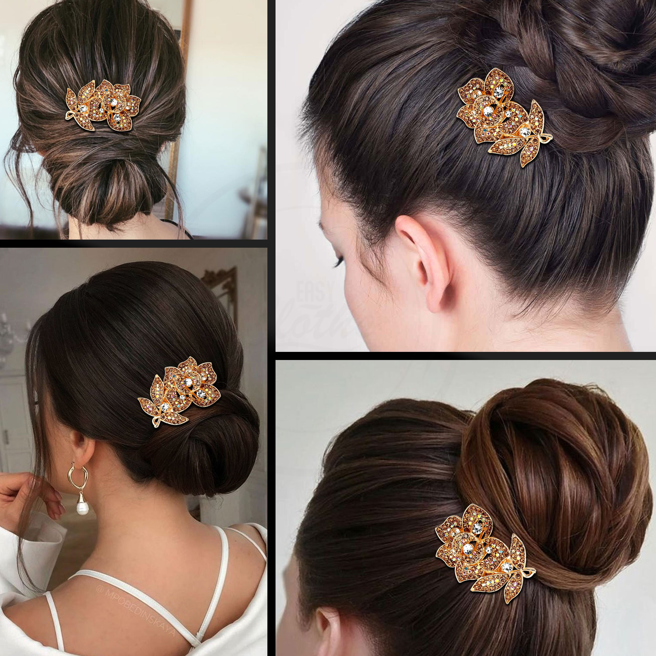 Novia Boda Peine de Pelo Pin Accesorios Tocados Peines para Mujer y... - Imagen 35 de 83