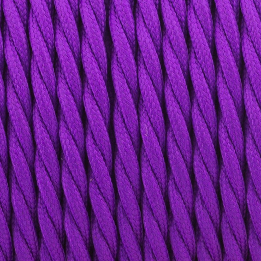 Vintage Color Fabric Cable Wire 2 Core Twisted Electric Light Lamp 5 Pack Cable - Picture 23 of 107
