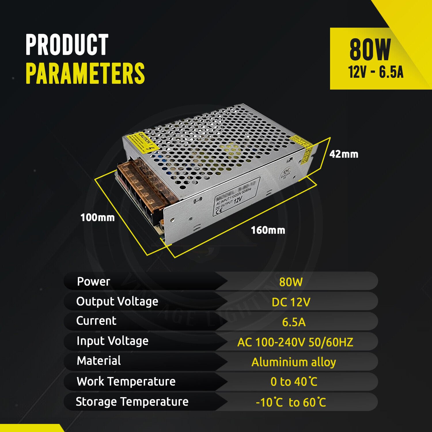 Transformador de fuente de alimentación conmutado regulado controlador LED DC12V Reino Unido - Imagen 23 de 59