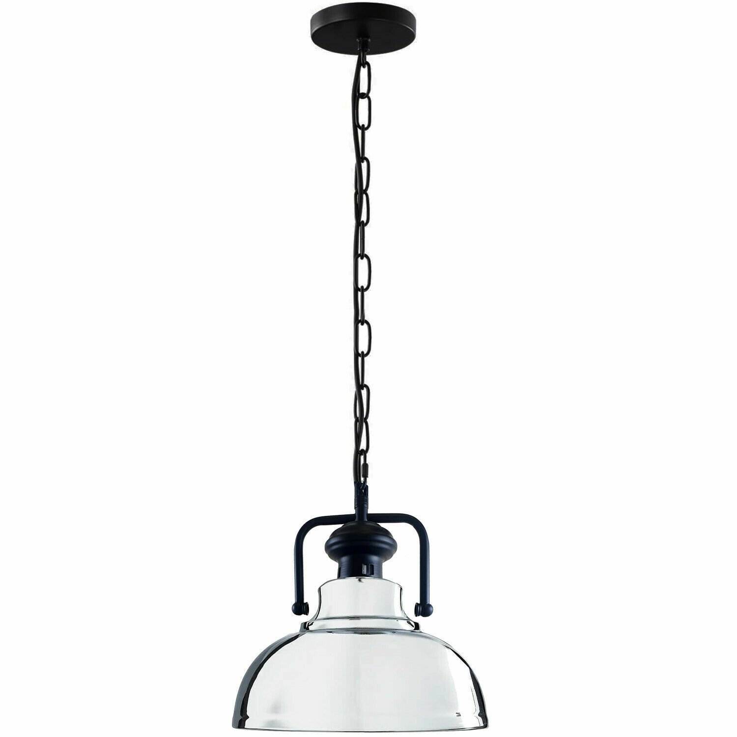 Metal Pendant Chain Light Shade Ceiling Lamp Industrial Bedroom Kitchen Lamps - Picture 23 of 25