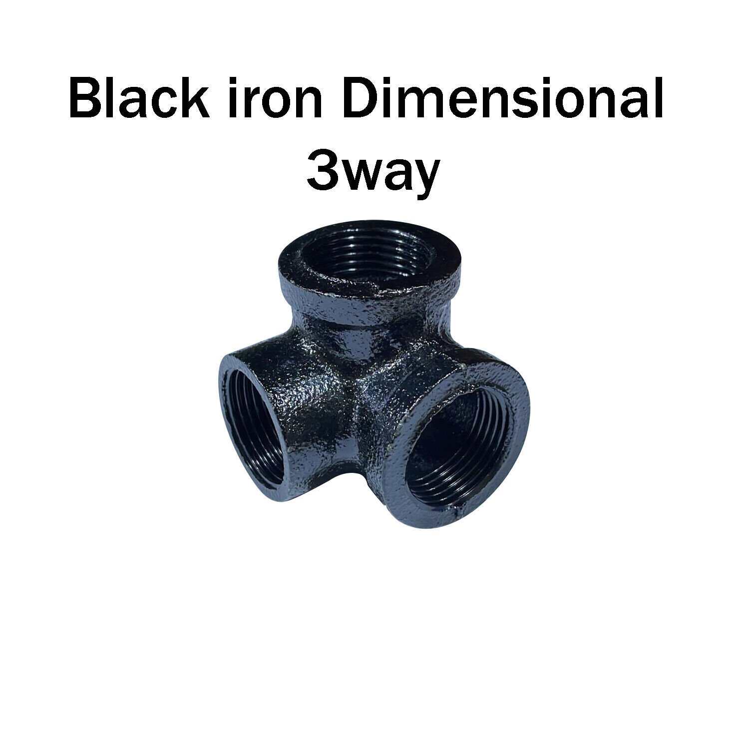 3/4" Galvanized Malleable Iron Fittings Axial BSP Black Painted Pipe Fitting - Picture 24 of 57