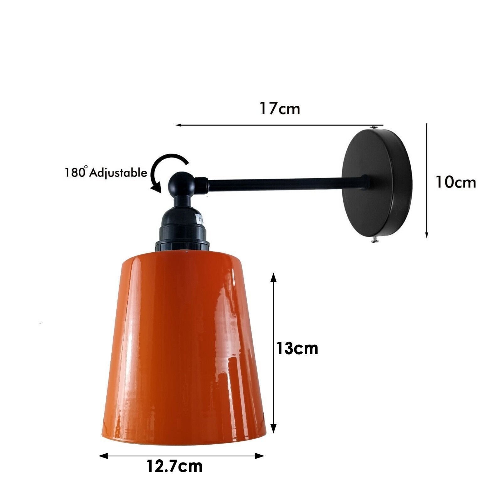 Modern Wall Lights Industrial Metal Wall Sconce Lamp E27 Fitting Fixture UK - Picture 30 of 34