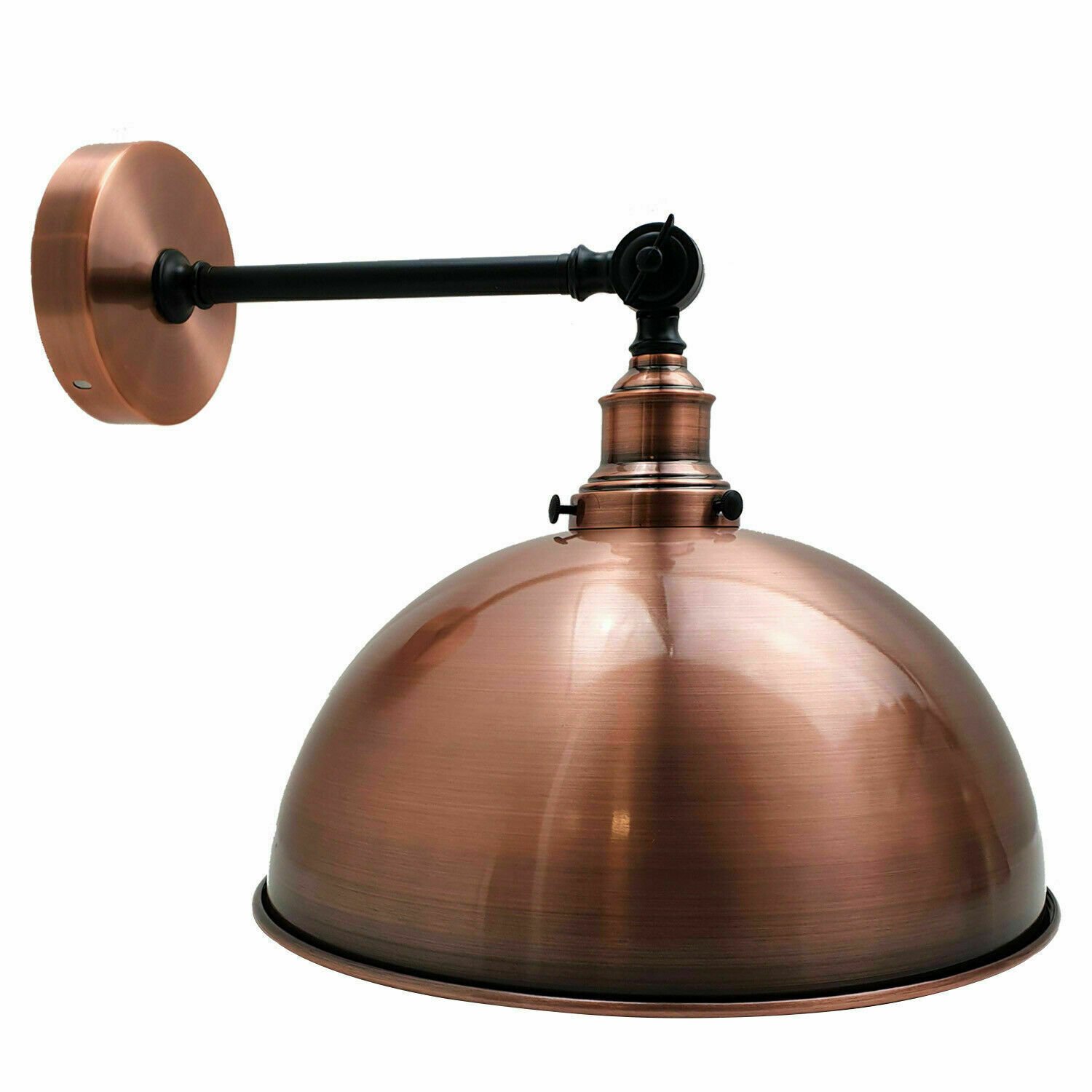 Lámparas de pared antiguas de metal con bombilla vintage de latón estilo industrial con tonos brillantes - Imagen 9 de 14