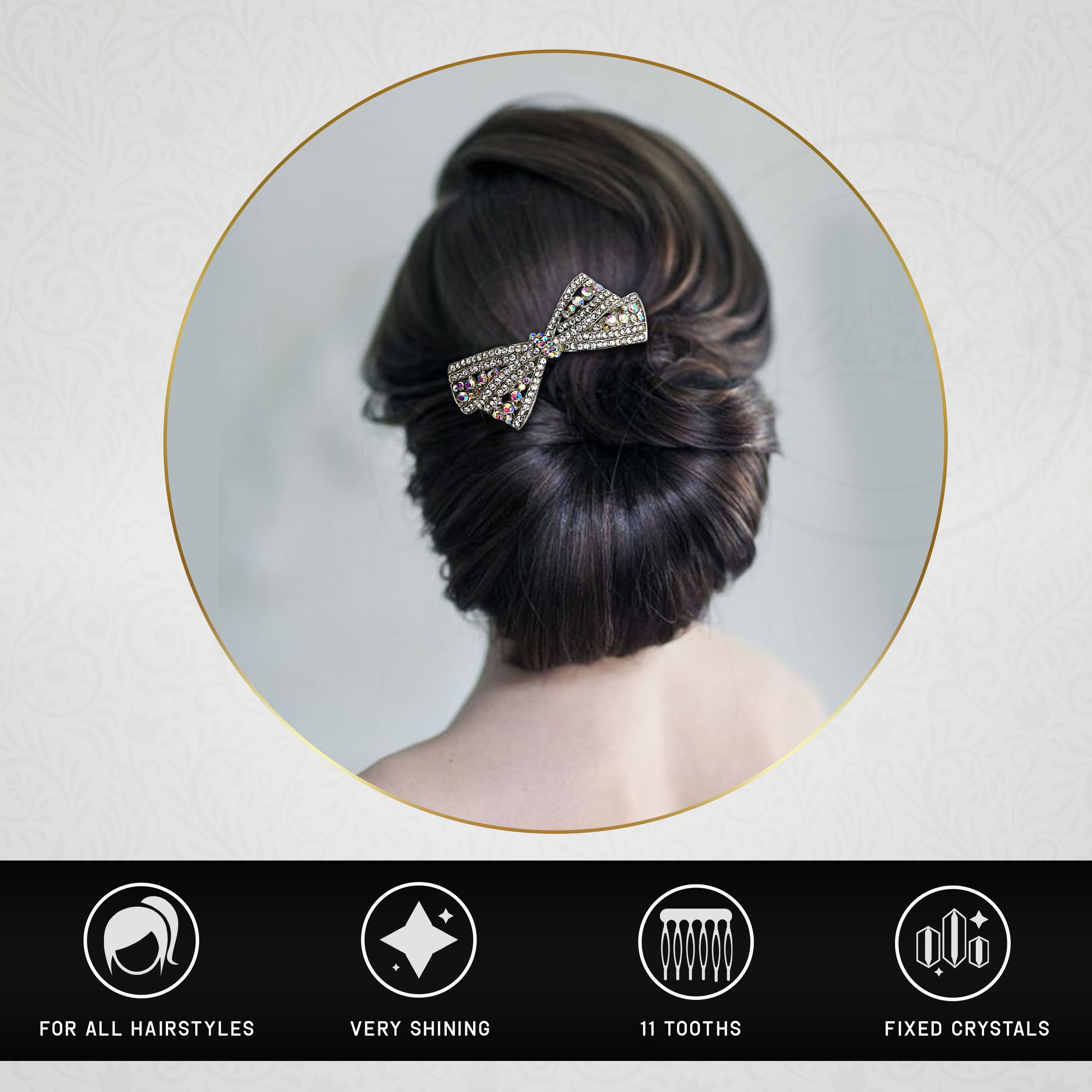 Novia Boda Peine de Pelo Pin Accesorios Tocados Peines para Mujer y... - Imagen 56 de 83