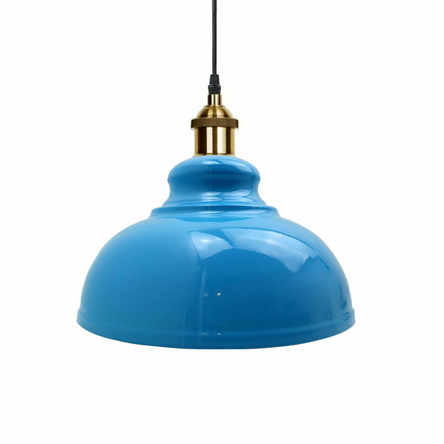 Lámpara Lámpara Metal Moderno Colgante Vintage Cúpula Tonos Techo Varios Colores - Imagen 7 de 25