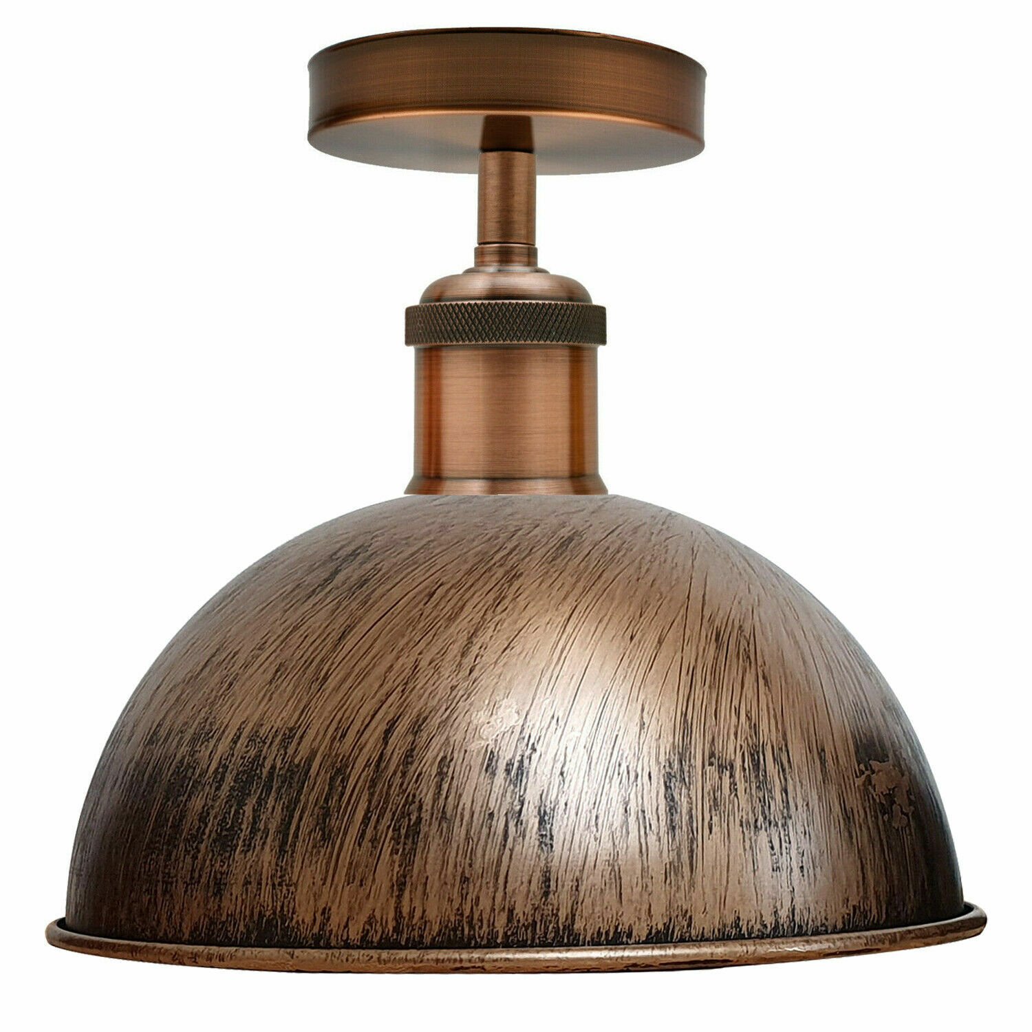 Moderne Vintage Industrial Unterputz Metall Deckenleuchte Pendelleuchte Schirm - Bild 8 von 13