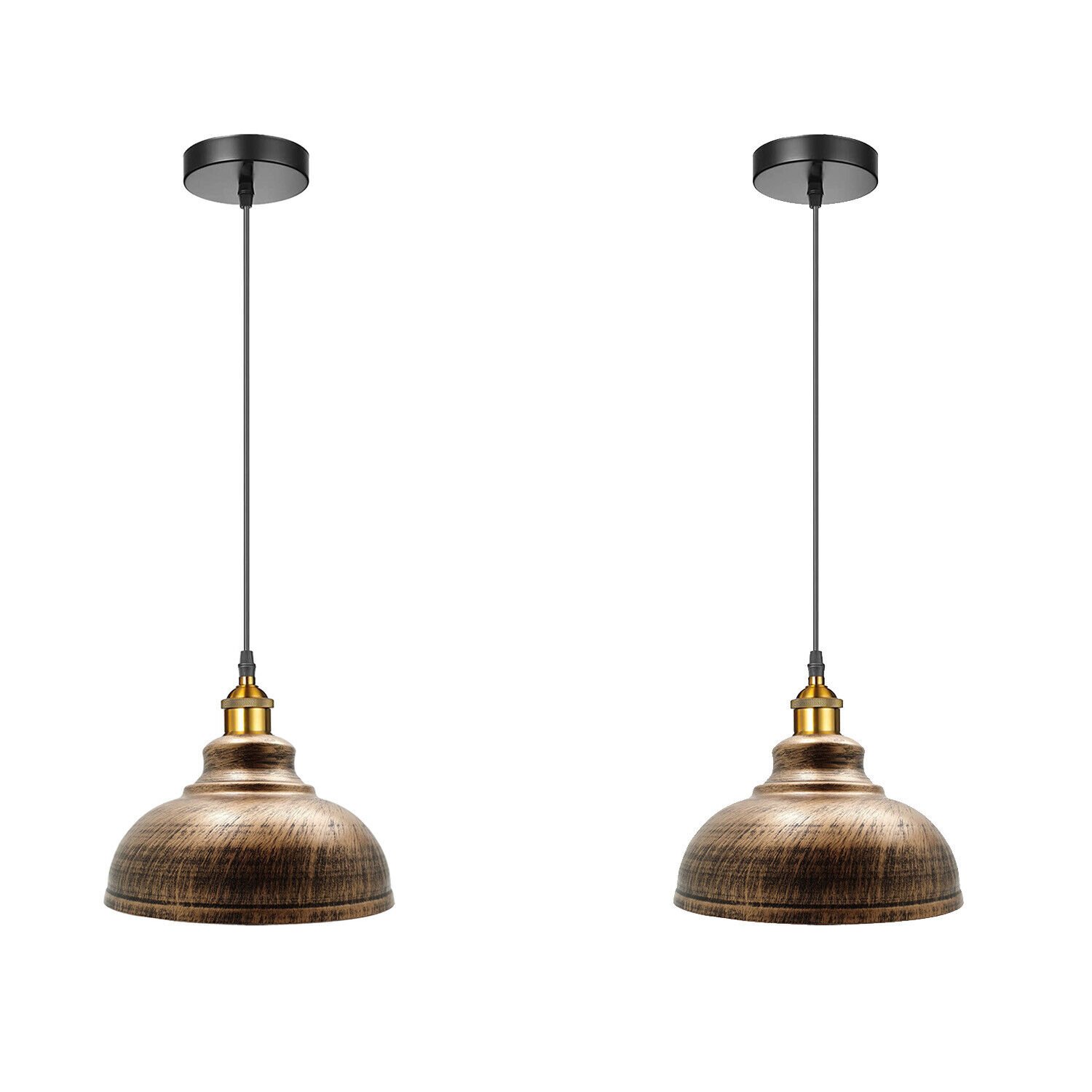 Vintage Ceiling Pendant Lights Industrial Style Metal Shade Hanging Retro Lamp