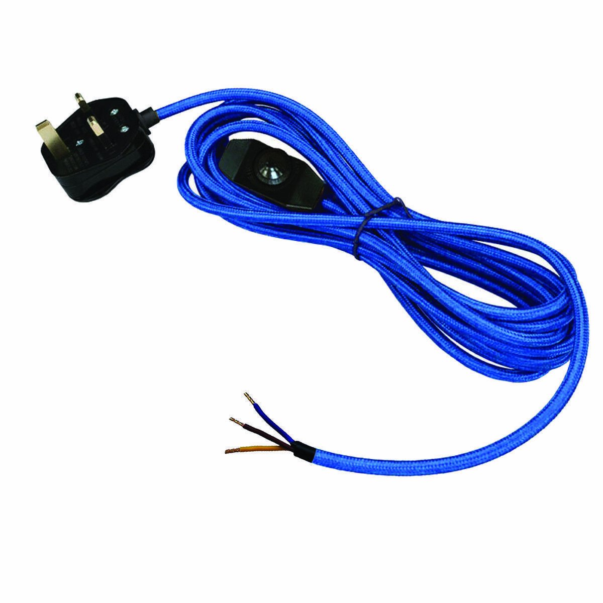 2m/4.5m Fabric Flex Cable Plug In Pendant Lamp Light Set with E27 Holder dimmer - Picture 12 of 14