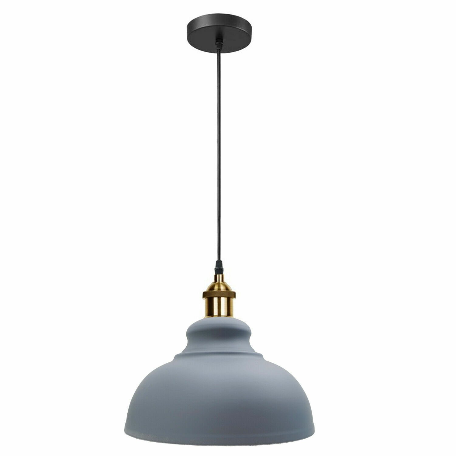 Lámpara Lámpara Metal Moderno Colgante Vintage Cúpula Tonos Techo Varios Colores - Imagen 14 de 25