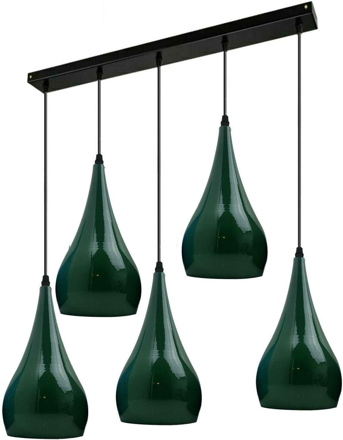 5 Köpfe Moderne Pendelleuchte Deckenlampe Hängekronleuchter Loft Café Leuchte - Bild 13 von 21
