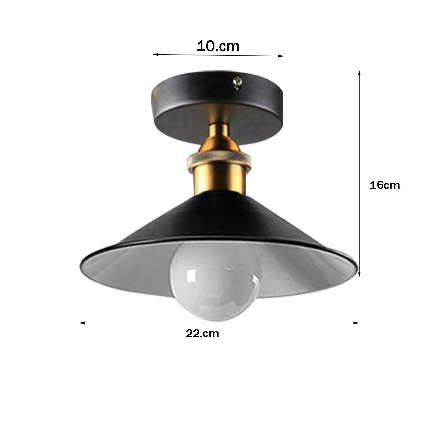 Ceiling Light Round Cone Down Lights Bathroom Kitchen Living Room Ceiling Lamp - Picture 14 of 17