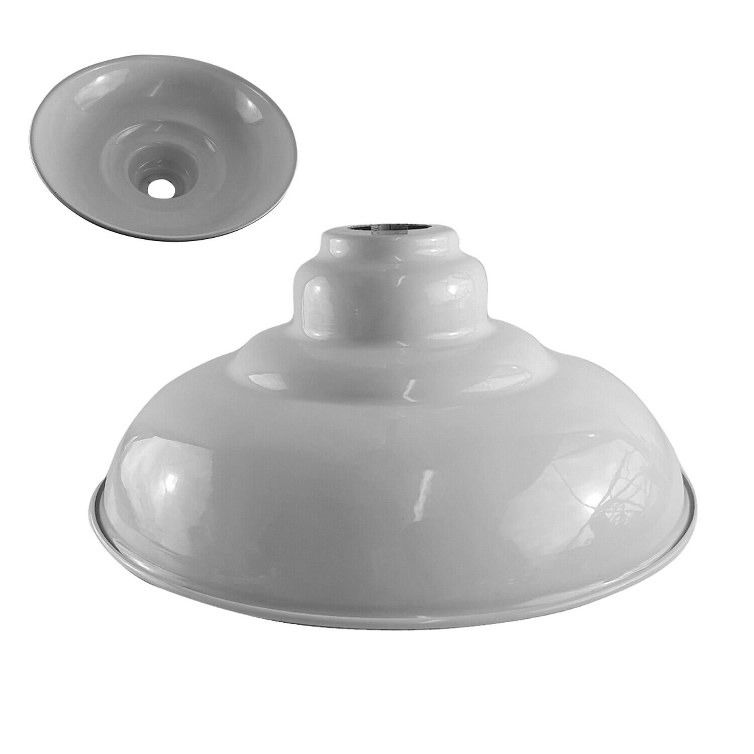 Nuevas pantallas de lámpara cubierta de bombilla de metal brillante decoración del hogar fácil ajuste tonos de luz de techo - Imagen 36 de 36