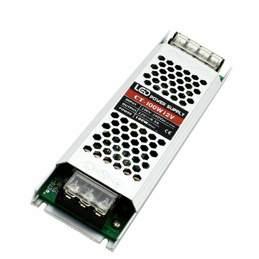 Transformador de fuente de alimentación de controlador LED DC12V 240 V ultra delgado para tira de LED - Imagen 7 de 14
