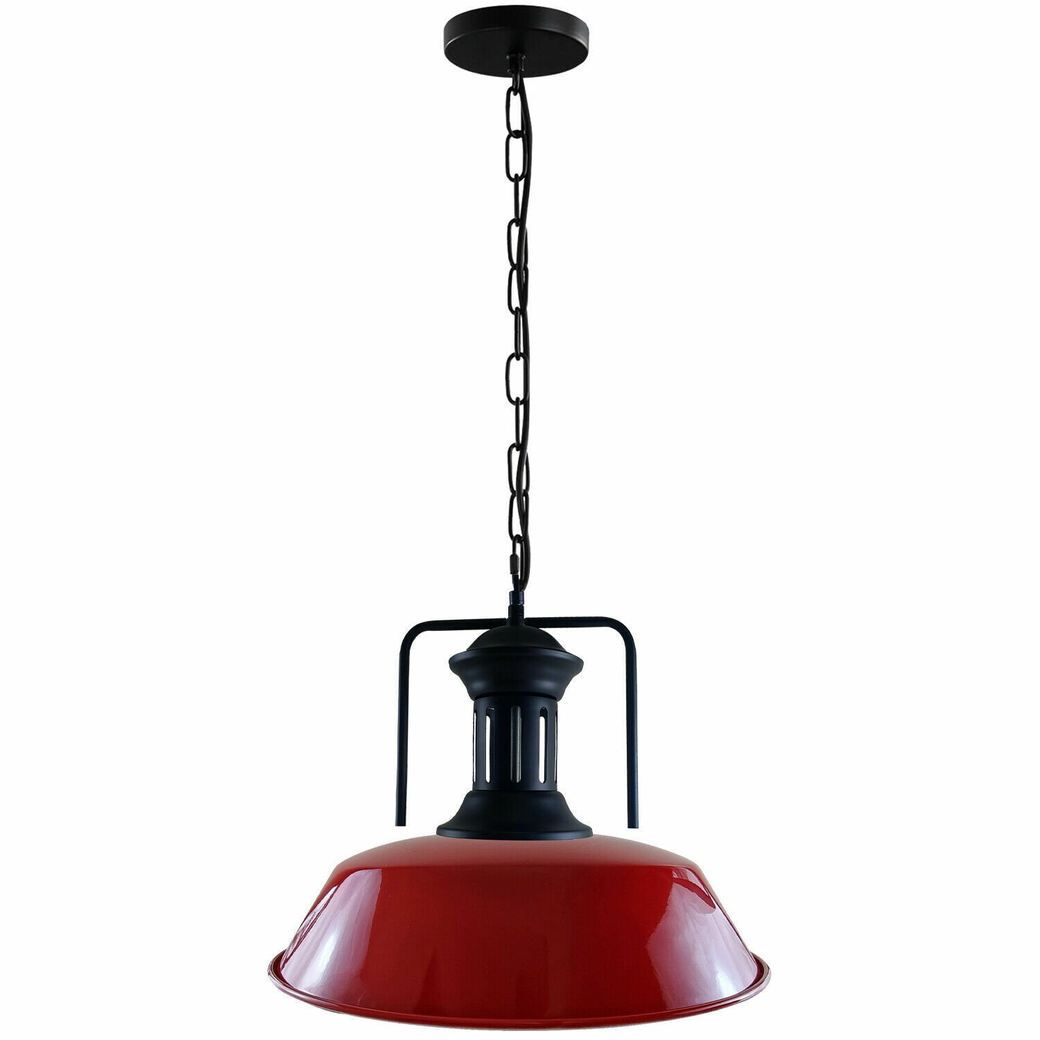 Moderne industrielle Retro Vintage Deckenanhänger Leuchte Lampenschirm Kronleuchter Lampe - Bild 25 von 42