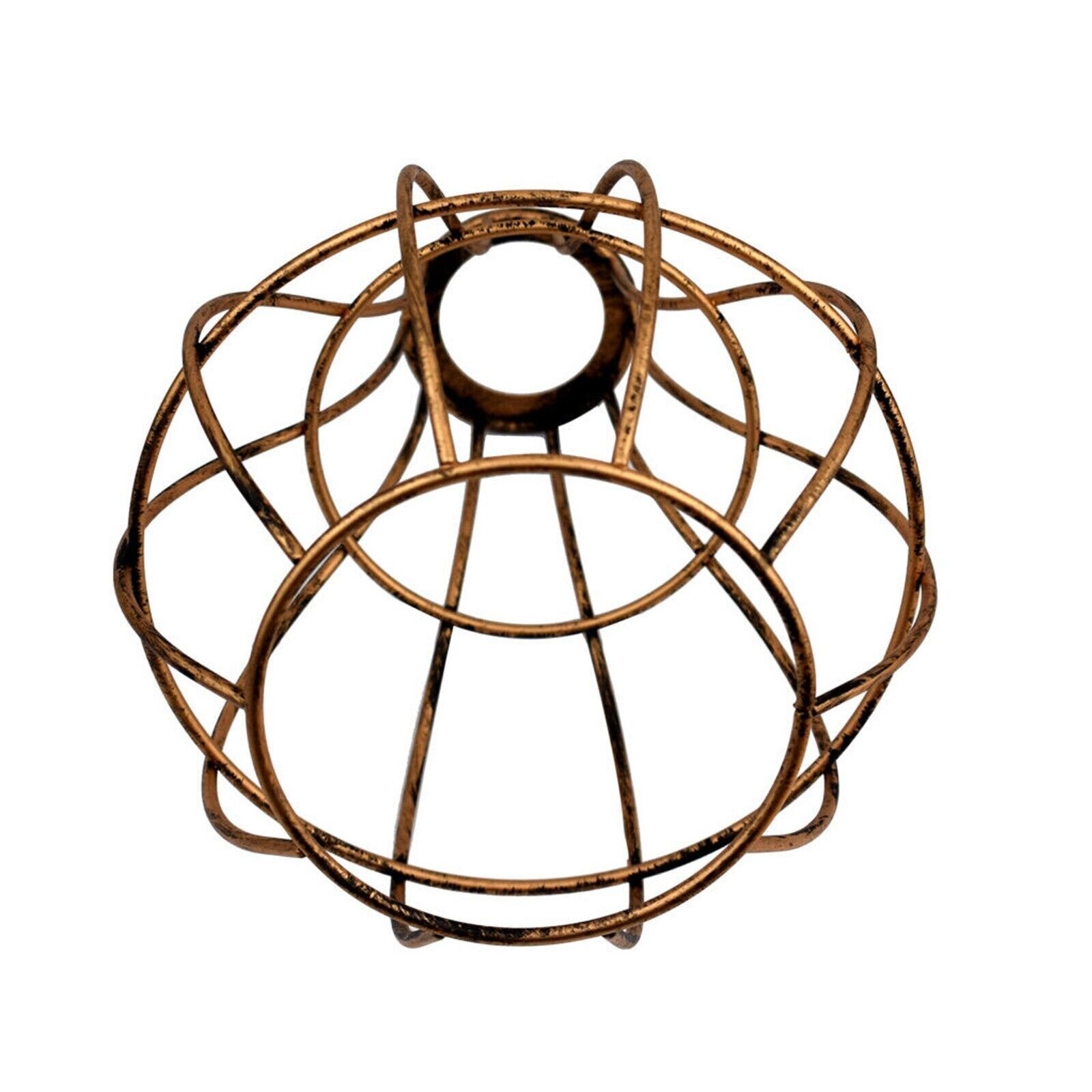 Lámpara colgante de metal techo industrial geométrico alambre jaula pantalla decoración - Imagen 19 de 24