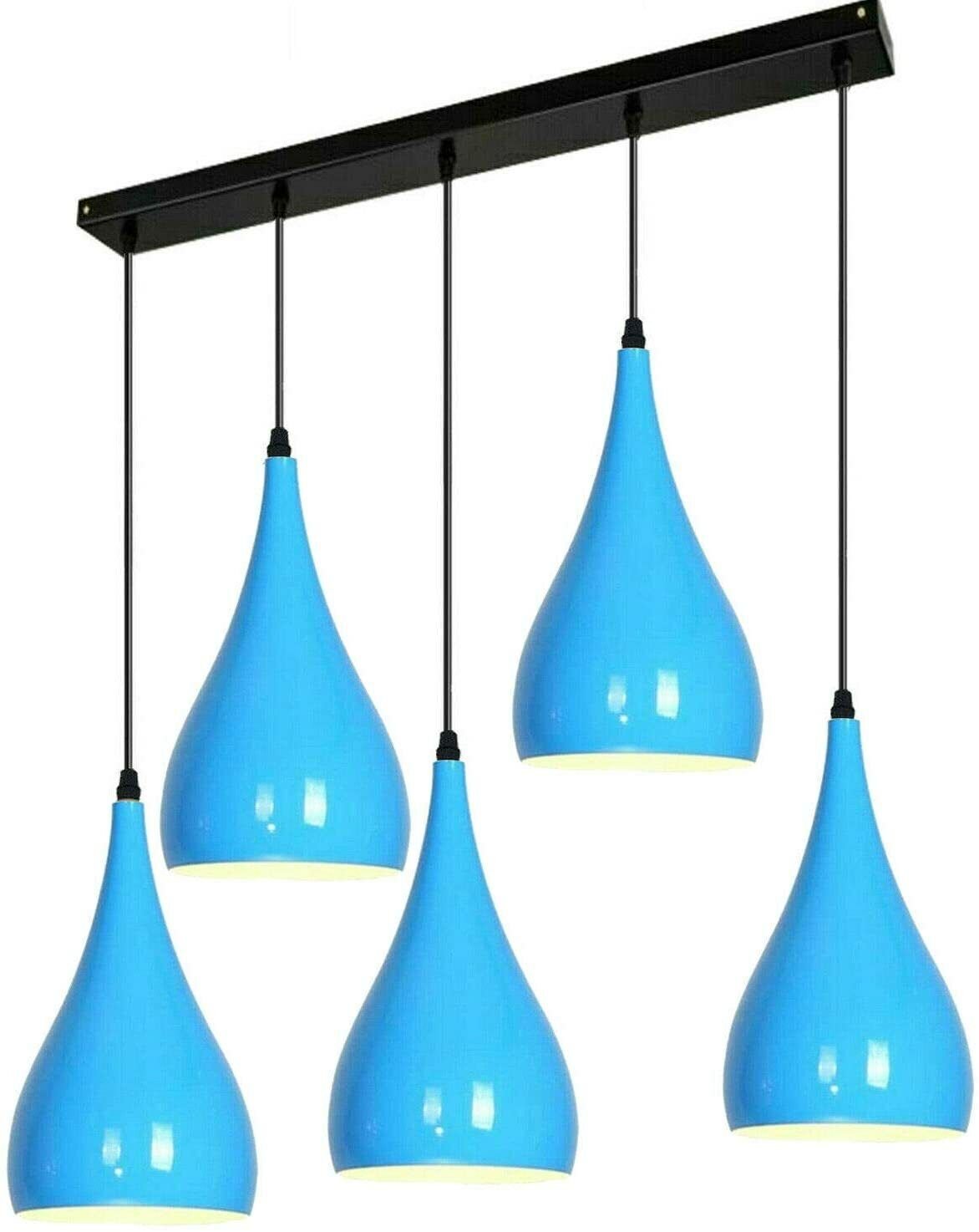 5 Köpfe Moderne Pendelleuchte Deckenlampe Hängekronleuchter Loft Café Leuchte - Bild 11 von 21