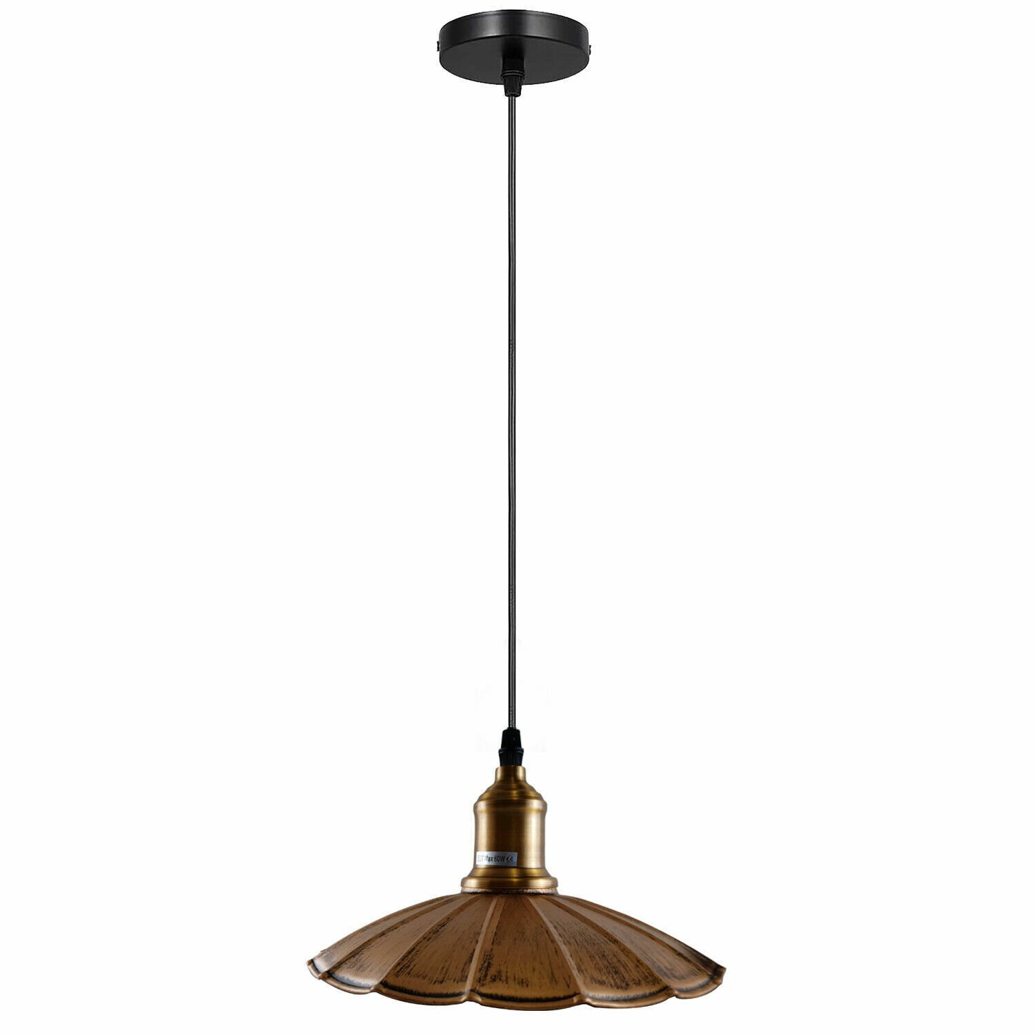 Ceiling Pendant Light Metal Retro Loft Industrial Lampshades E27 Screw Holder UK - Picture 16 of 29