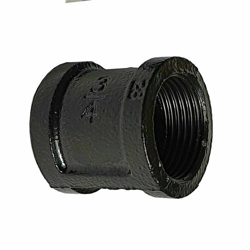 3/4" Galvanized Malleable Iron Fittings Axial BSP Black Painted Pipe Fitting - Picture 20 of 57