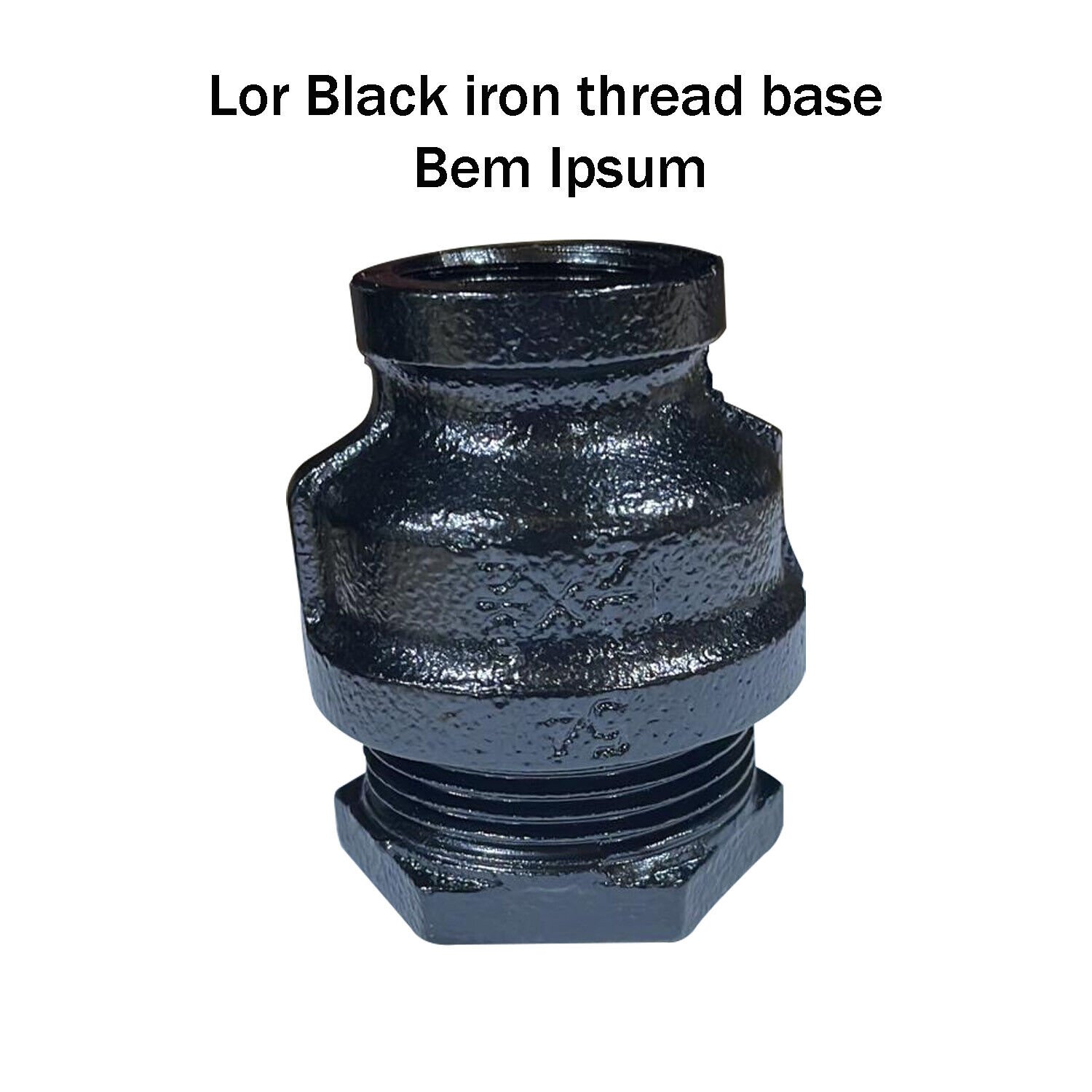 3/4" Galvanized Malleable Iron Fittings Axial BSP Black Painted Pipe Fitting - Picture 57 of 57