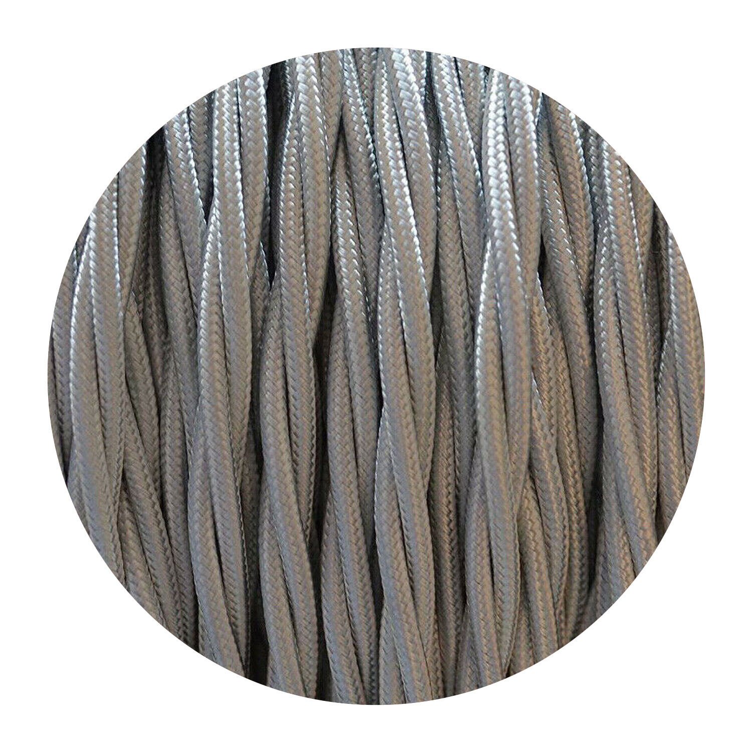 Vintage Color Fabric Cable Wire 2 Core Twisted Electric Light Lamp 5 Pack Cable - Picture 49 of 107