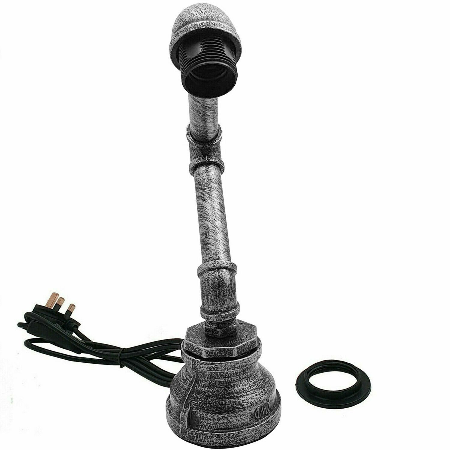 Industrial Robot Table Desk Lamp Pipe Steampunk Vintage Office Bedroom Light - Picture 18 of 30