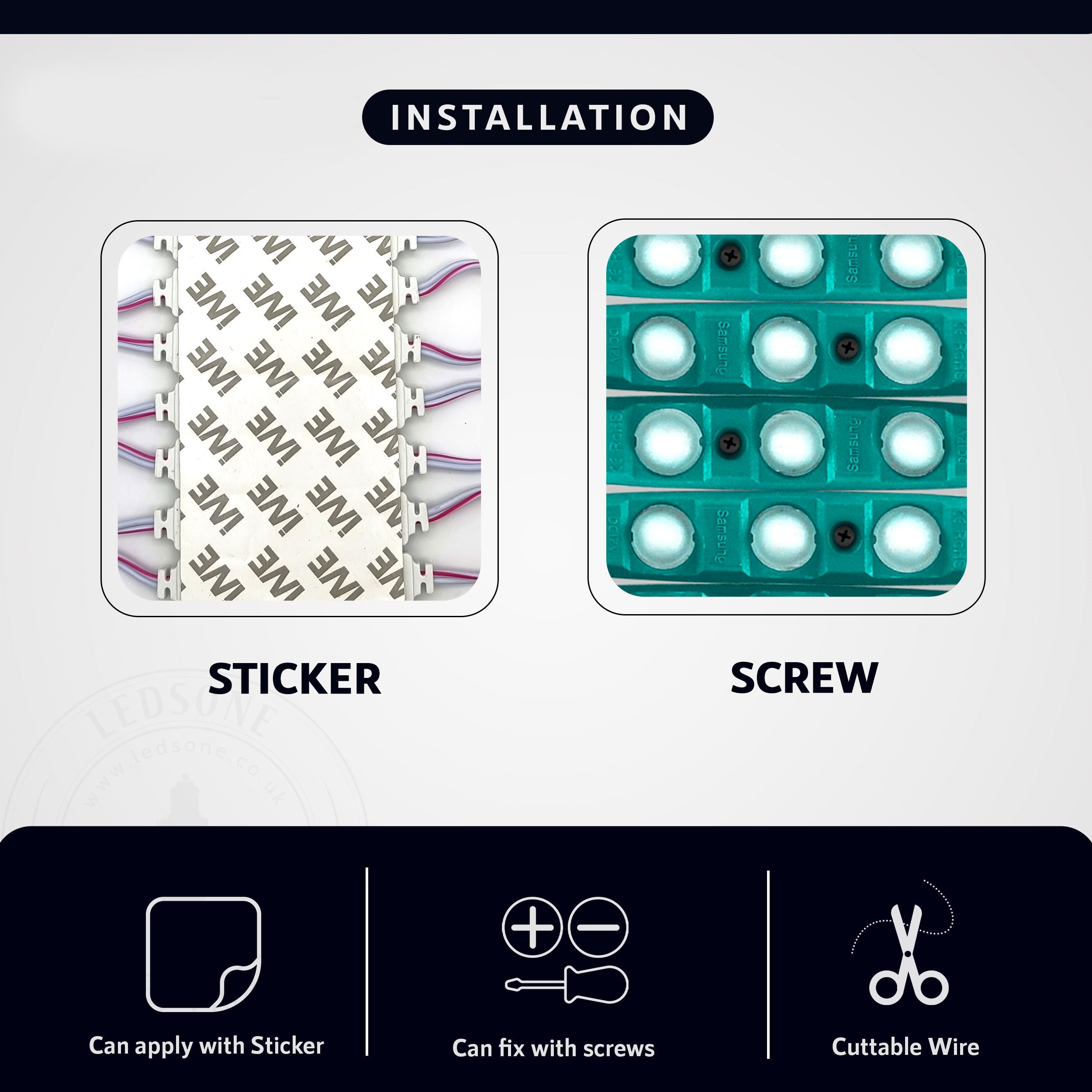 Luci modulo LED SMD 12 V IP65 strisce LED impermeabili per negozio commerciale confezione da 20 - Foto 7 di 44