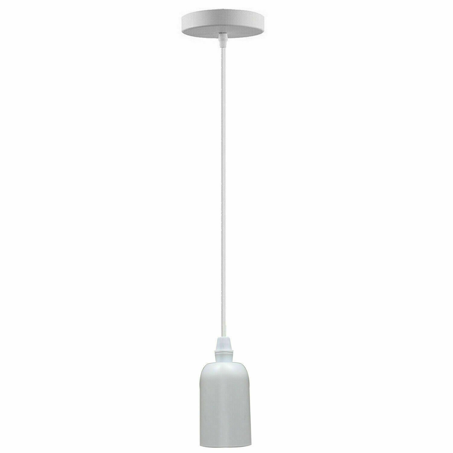 Kit de iluminación de montaje de soporte de lámpara de pared colgante flexible de tela rosa de techo - Imagen 26 de 54