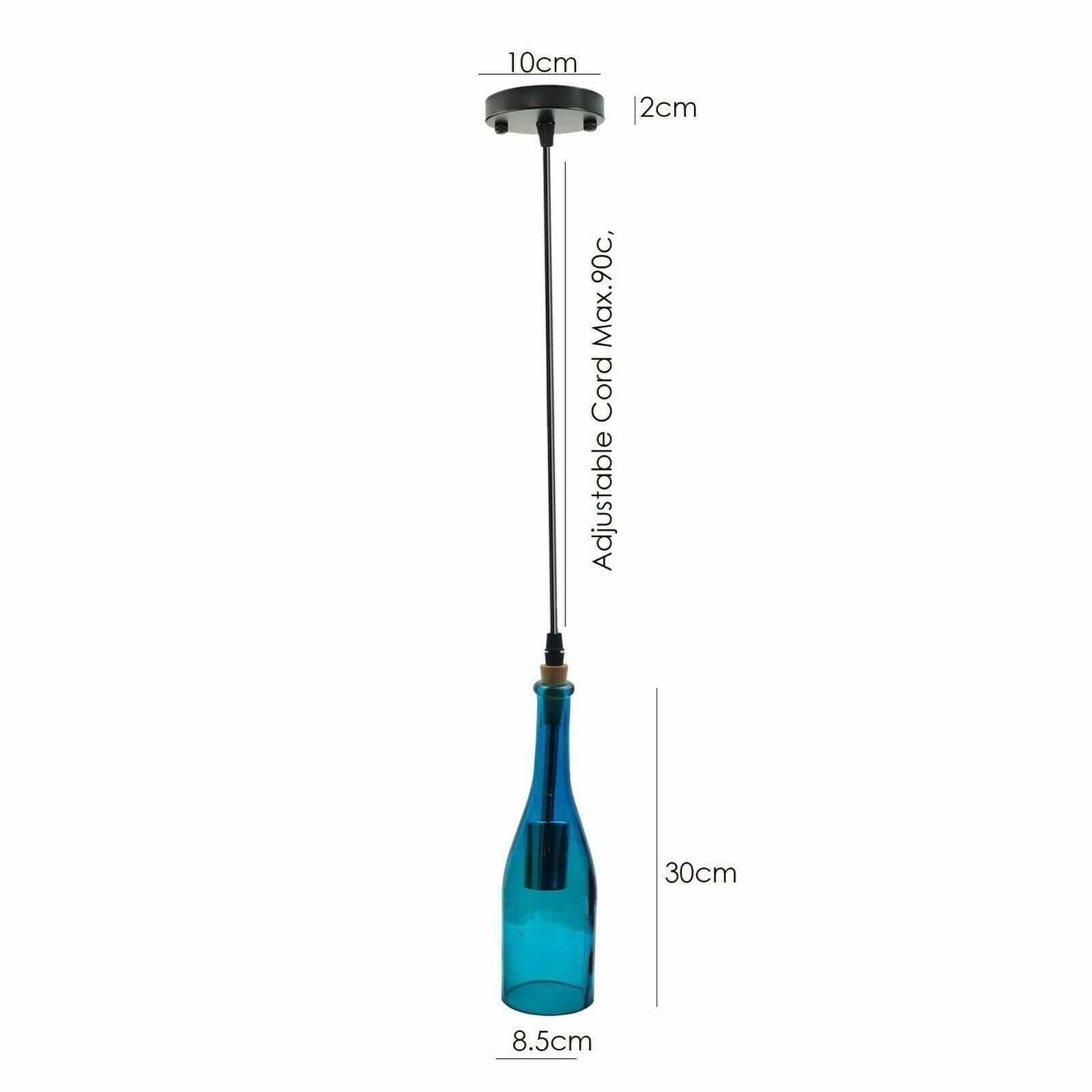 Moderne Deckenlampe Weinflasche Kronleuchter Pendelleuchte Hängelampenschirm - Bild 21 von 34