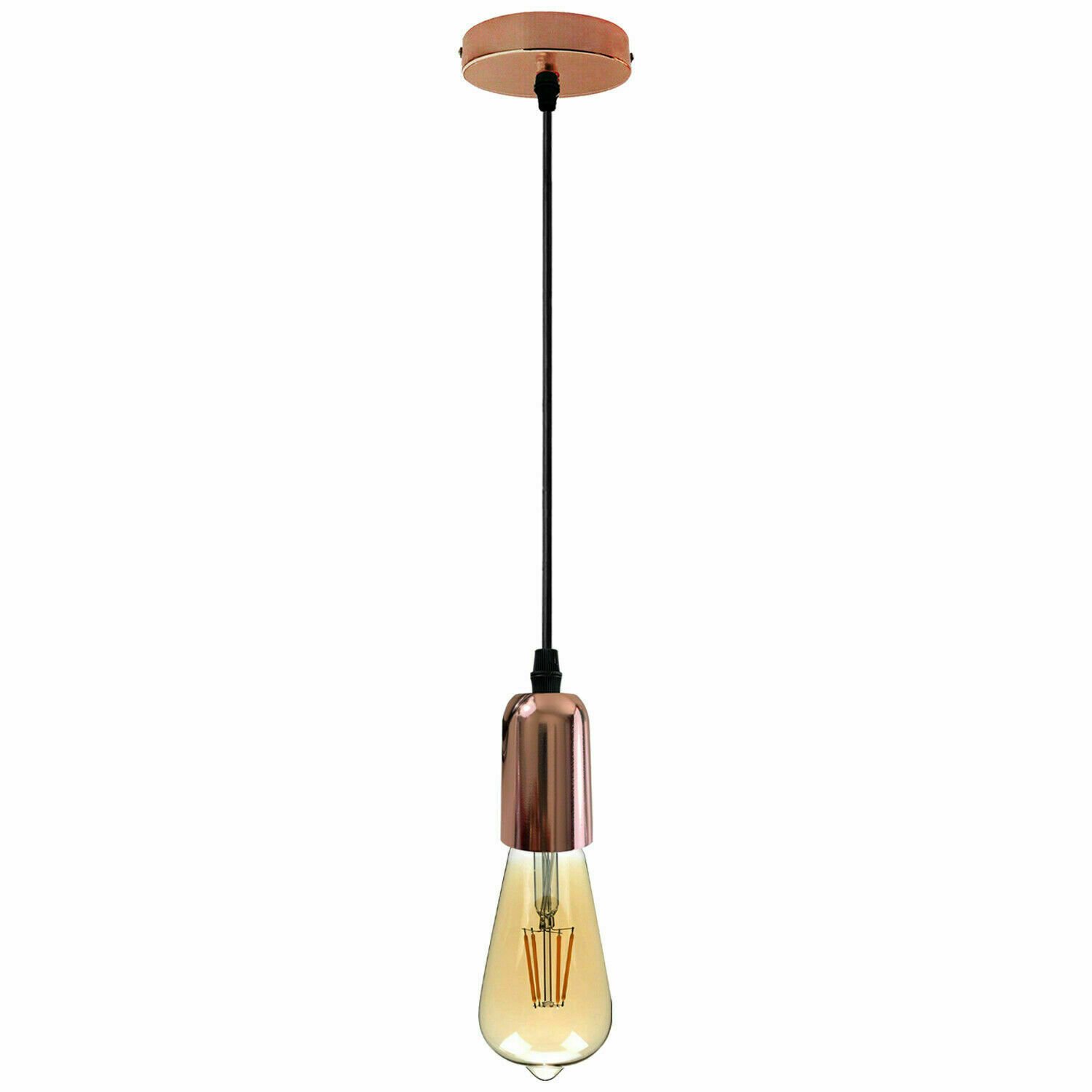 Kit de iluminación de montaje de soporte de lámpara de pared colgante flexible de tela rosa de techo - Imagen 40 de 54