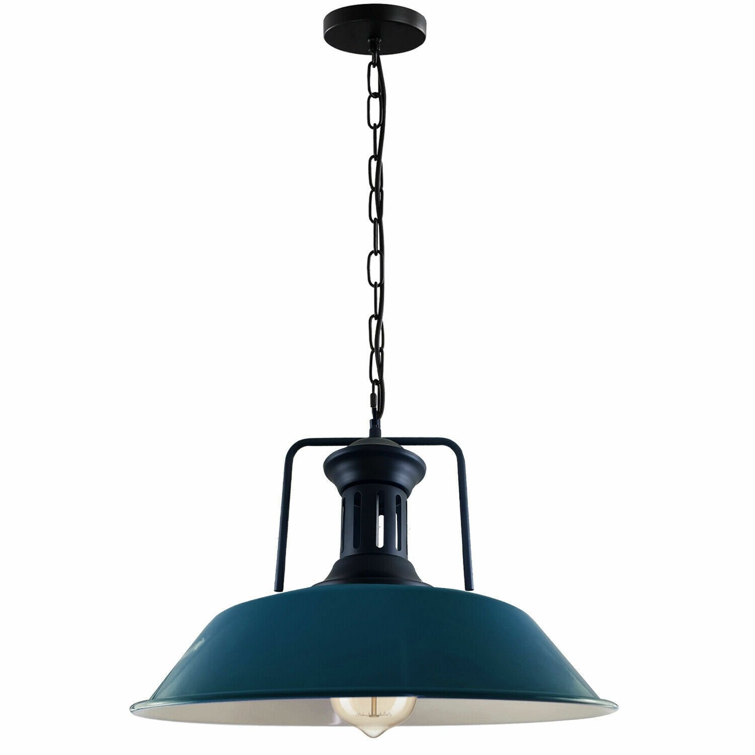 Moderne industrielle Retro Vintage Deckenanhänger Leuchte Lampenschirm Kronleuchter Lampe - Bild 36 von 42