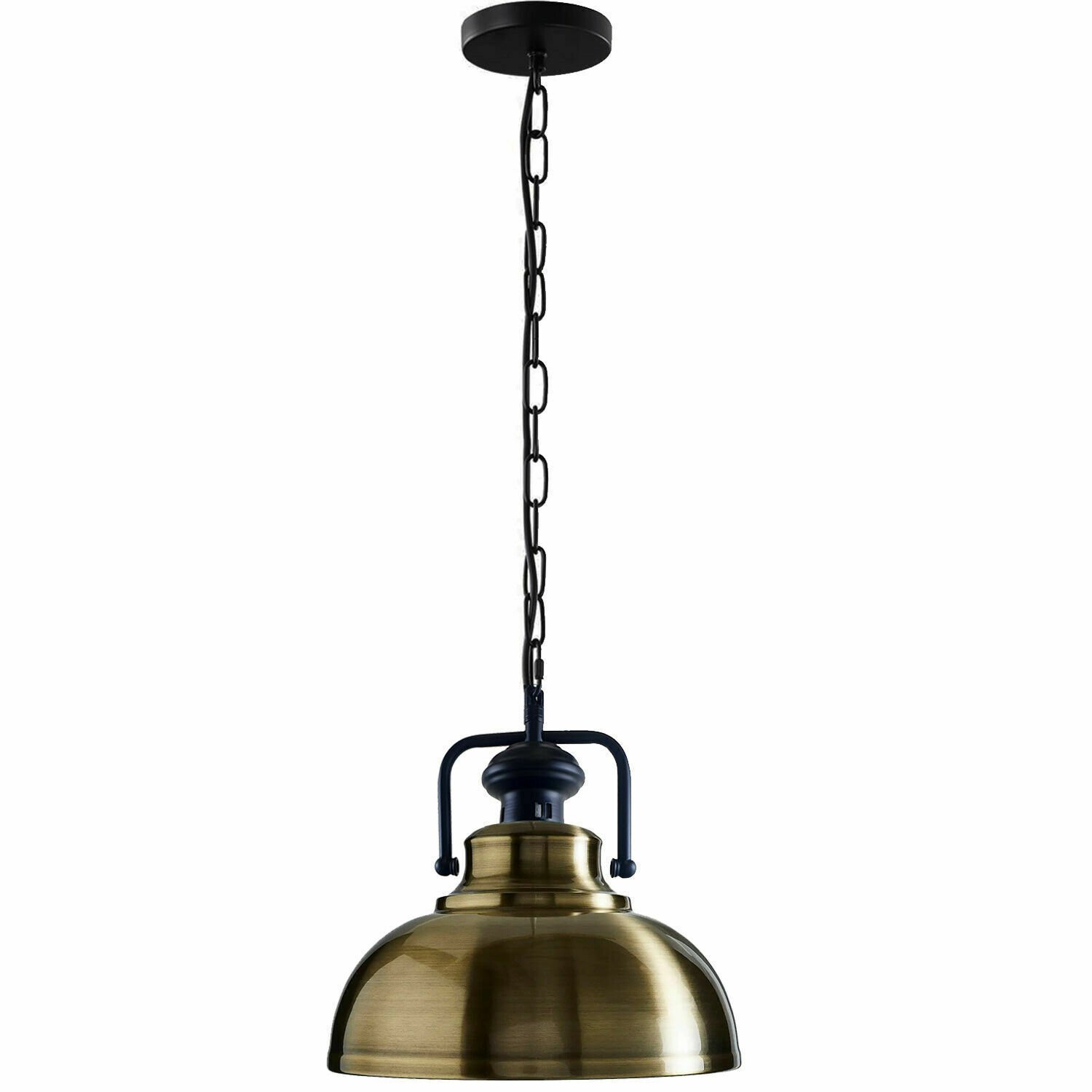 Metal Pendant Chain Light Shade Ceiling Lamp Industrial Bedroom Kitchen Lamps - Picture 12 of 25