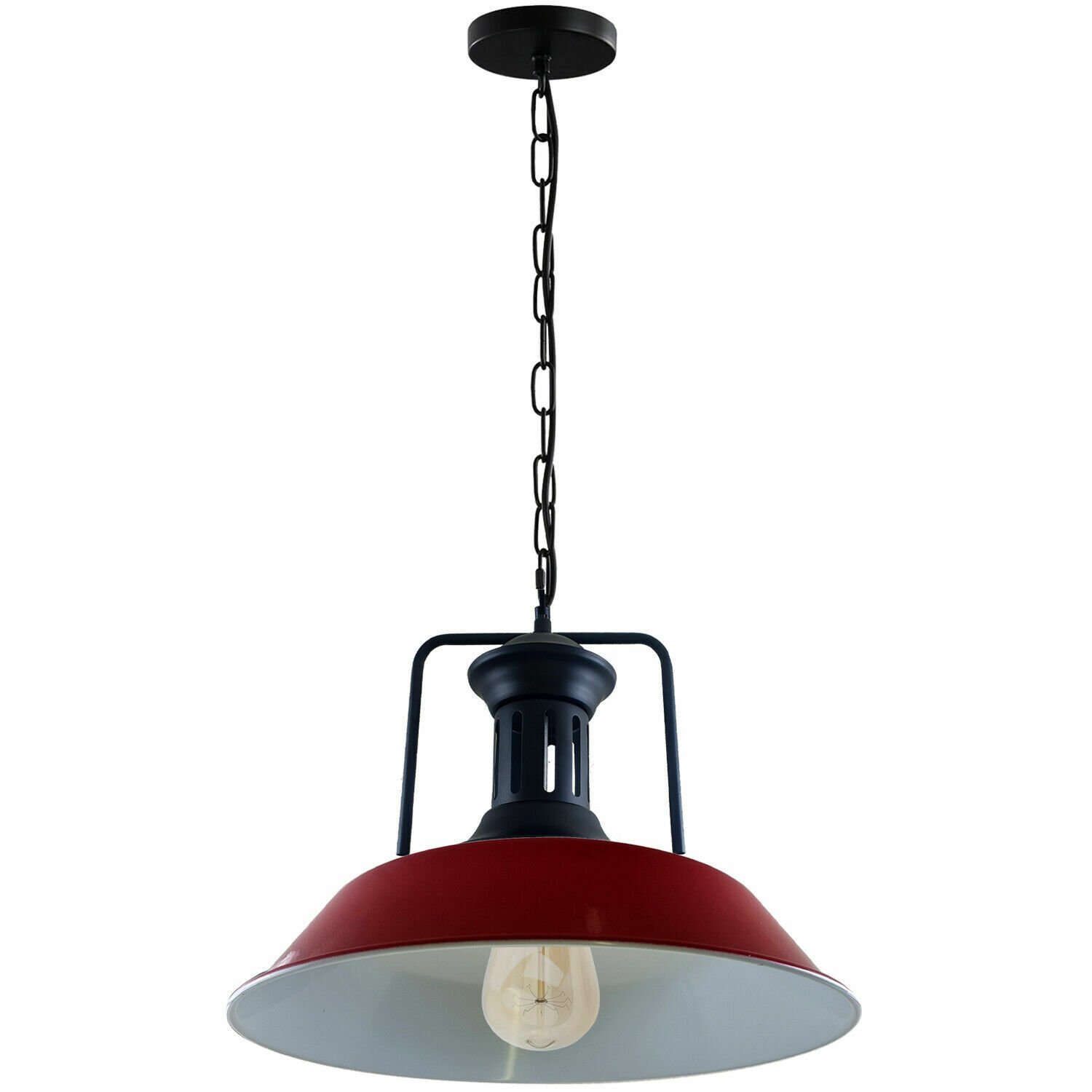 Moderne industrielle Retro Vintage Deckenanhänger Leuchte Lampenschirm Kronleuchter Lampe - Bild 23 von 42