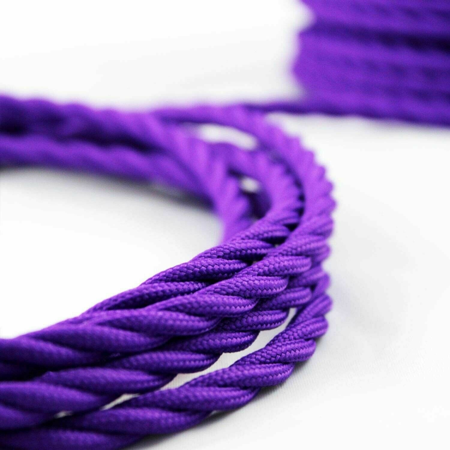 Vintage Color Fabric Cable Wire 2 Core Twisted Electric Light Lamp 5 Pack Cable - Picture 26 of 107