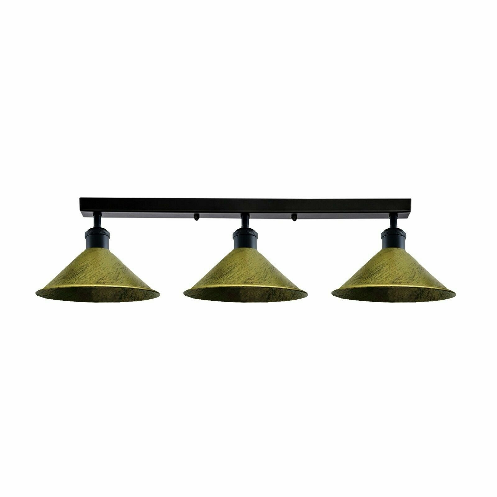 Techo estilo industrial vintage retro metal moderno color luz empotrada Reino Unido - Imagen 13 de 20