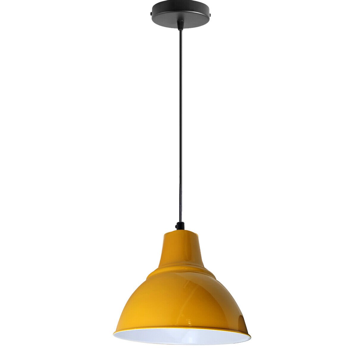 Vintage Industrial Ceiling Pendant Light Metal Lampshade LED Hanging Retro Lamp - Picture 9 of 17
